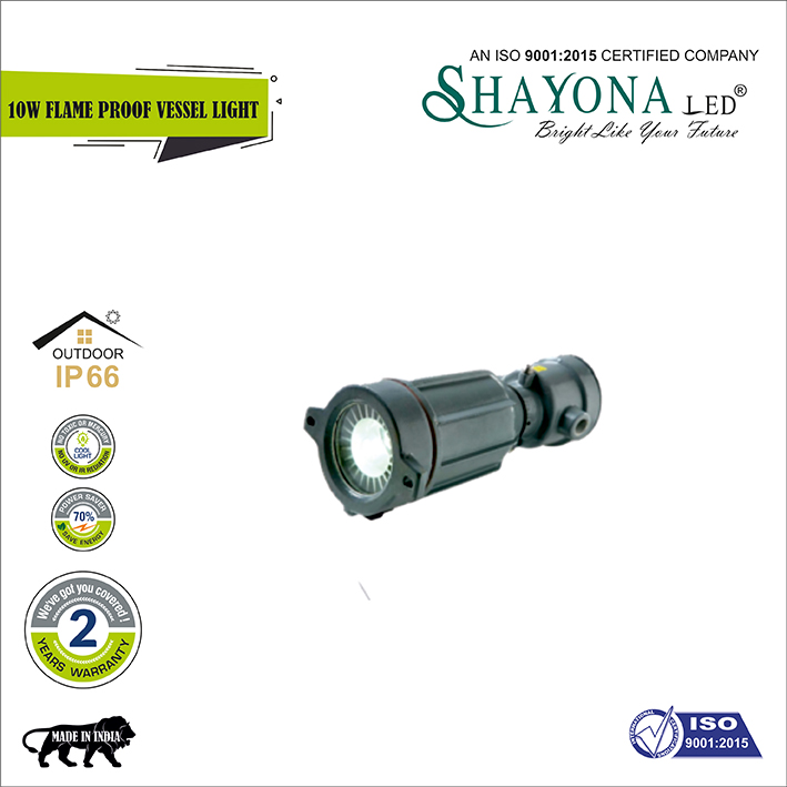 Shayona LED flame proof vessel lamp